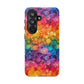 Bespattered Facade Rainbow Ink Circles Tough Case