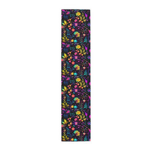 Bespattered Facade Neon Flowers Table Runner (2 sizes)