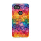 Bespattered Facade Rainbow Ink Circles Tough Case