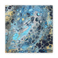 Bespattered Facade Fluid Art Abstract Painting Stretched Matte Canvas Art Prints | Multiple Sizes