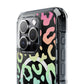 Bespattered Facade Pastel Rainbow Leopard MagSafe Clear Impact Case