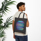 Bespattered Facade Rainbow "Cryptic Emo Lyrics" Canvas Tote Bag Reusable Carryall