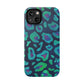 Bespattered Facade Emerald Leopard Impact-Resistant Case