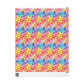 Bespattered Facade Rainbow Watercolor Dots Wrapping Paper | Three Sizes | Glossy or Matte
