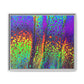 Bespattered Facade Neon Lava Framed Canvas Art Print | 3 Frame Colors | Multiple Sizes