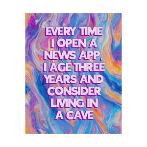 Bespattered Facade "Every Time I Open a News App..." Giclée Archival Matte Paper Prints