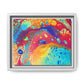 Bespattered Facade Rainbow Galaxy Framed Canvas Art Print | 3 Frame Colors | Multiple Sizes