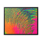 Bespattered Facade Neon Puddle Framed Canvas Art Print | 3 Frame Colors | Multiple Sizes