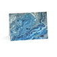 Bespattered Facade Blue Marble Greeting Cards | Sets of 1, 10, 30, or 50