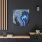 Bespattered Facade Fluid Art Abstract Painting Stretched Matte Canvas Art Prints | Multiple Sizes
