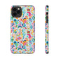 Bespattered Facade Rainbow Doodles Impact-Resistant Case