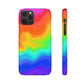 Bespattered Facade Rainbow Heat Map Snap Case