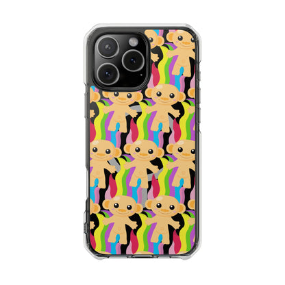 Bespattered Facade 90s Flashback Rainbow Trolls MagSafe Clear Impact Cases
