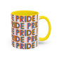 Bespattered Facade Pride Rainbow Ribbon Letters Mug | Eight Colors | 11oz or 15oz