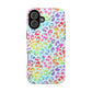 Bespattered Facade Bright Rainbow Leopard Impact-Resistant Case