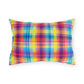 Bespattered Facade Rainbow Plaid UV-Resistant Outdoor Pillows | 4 Sizes