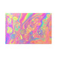 Bespattered Facade Fluid Art Abstract Painting Stretched Matte Canvas Art Prints | Multiple Sizes