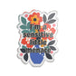 "I'm a Sensitive Little Menace" Floral Acrylic Standee Figurine Tabletop Sign