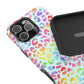 Bespattered Facade Bright Rainbow Leopard Impact-Resistant Case