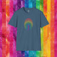 Bespattered Facade Rainbow Fingerprint Unisex Softstyle T-Shirt