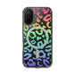 Bespattered Facade Bright Rainbow Leopard MagSafe Clear Impact Case