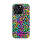 Bespattered Facade Candy Coated Neon Leopard Impact-Resistant Case