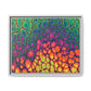 Bespattered Facade Neon Butterfly Framed Canvas Art Print | 3 Frame Colors | Multiple Sizes