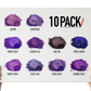 10 Color Pigment Powder Variety Pack Set L - Purples