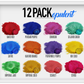 12 Color Opulent High Quality Powder Variety Pack Set Q