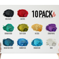 10 Color Pigment Powder Variety Pack Set B