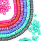 Bead Bundle: Handmade Heishi Disc Spacer Bone Beads, 10x2mm, 6 Strands & Colors, 540+ Beads,