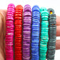 Bead Bundle: Handmade Heishi Disc Spacer Bone Beads, 10x2mm, 6 Strands & Colors, 540+ Beads,