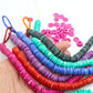 Bead Bundle: Handmade Heishi Disc Spacer Bone Beads, 10x2mm, 6 Strands & Colors, 540+ Beads,