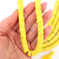 10mm Yellow Bone Heishi Discs Spacer Beads, 80 pieces