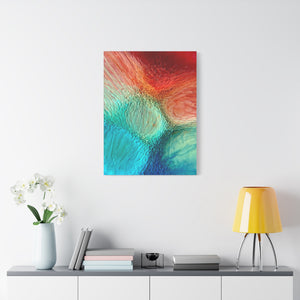 Bespattered Facade Resin Petri Macro Photograph Stretched Matte Canvas Art Prints | Multiple Sizes