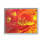 Bespattered Facade Flamin' Hot Framed Canvas Art Print | 3 Frame Colors | Multiple Sizes