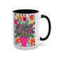 Bespattered Facade Flower Vase Floral Mug | Eight Colors | 11oz or 15oz