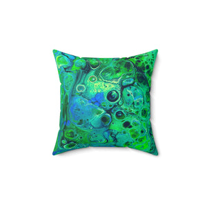 Bespattered Facade Radioactive Square Throw Pillow | 4 Sizes