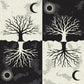 As Above So Below Tree Knee High Socks
