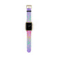 Bespattered Facade Rainbow Leopard Faux-Leather Smart Watch Band