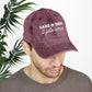 Bespattered Facade "Hang in There" White Embroidered Vintage Cap