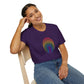 Bespattered Facade Rainbow Fingerprint Unisex Softstyle T-Shirt