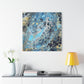 Bespattered Facade Fluid Art Abstract Painting Stretched Matte Canvas Art Prints | Multiple Sizes