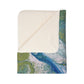 Bespattered Facade Sea Turtle Fleece Sherpa Blanket | 2 Colors & Sizes