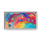 Bespattered Facade Rainbow Galaxy Framed Canvas Art Print | 3 Frame Colors | Multiple Sizes