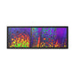 Bespattered Facade Neon Lava Framed Canvas Art Print | 3 Frame Colors | Multiple Sizes