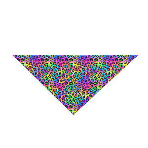 Bespattered Facade Candy Coated Neon Leopard Bandana