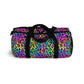 Bespattered Facade Candy Coated Neon Leopard Duffel Bag