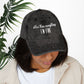 Bespattered Facade "I'm Fine" White Embroidered Vintage Cap