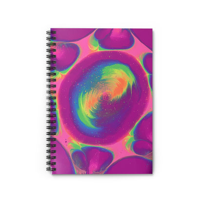 Bespattered Facade Neon Hurricane Spiral Notebook - Lined Pages